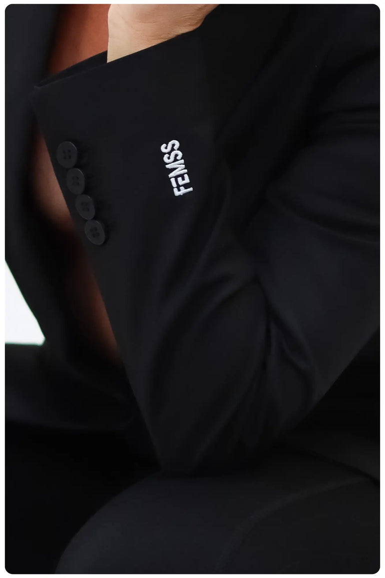 LUXURY TAILORED BLAZER BLACK