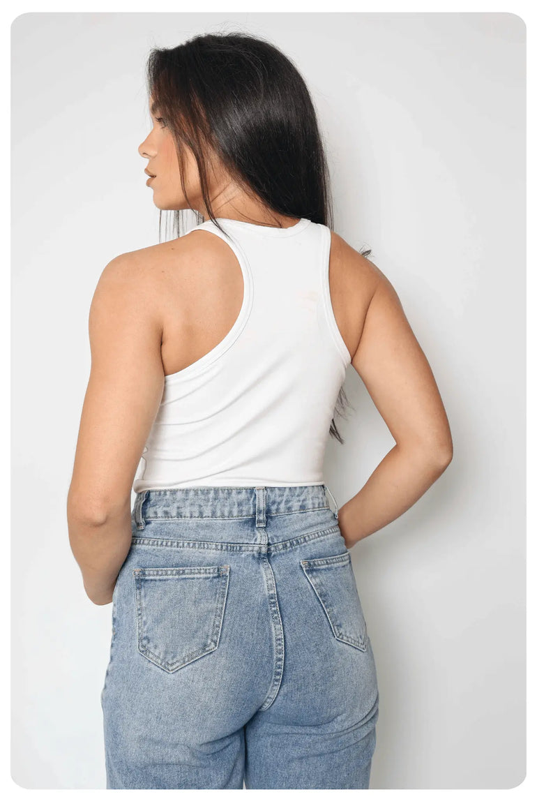 LuxuryRacerBackTankTopOffWhite_